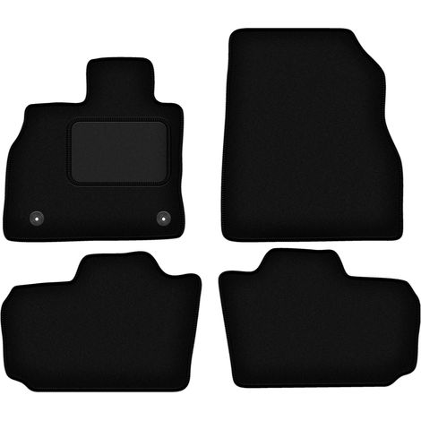 Tapis en velours noir pour : Nissan Leaf I à hayon (2010-2017) (1/5)