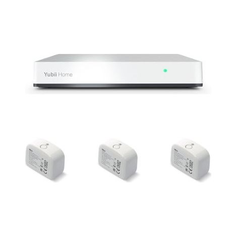 Nice – Box domotique Yubii Home avec 3 micromodules BiDiShutter – Gestion stores et volets roulants – Protocoles Zwave et Wifi – 178 x 110 x 31 mm (1/3)