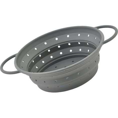 Passoire à pâtes pliable en silicone 22 cm passoire de cuisine peu (1/5)