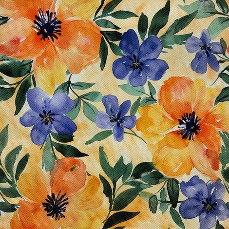 TISSUS DÉCORATIFS D'EXTÉRIEUR OXFORD - Motif Fleurs I DX5170 (1/5)