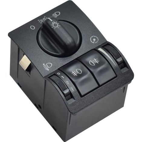 90437440 Bouton de réglage de l'interrupteur des phares avant et arrière de voiture Pour OPEL Astra Wagon VAUXHALL 1999-2008 6240097 (Noir) (1/5)