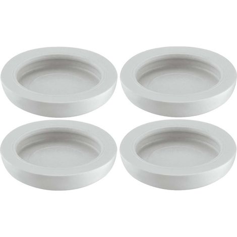 deslizadores redondos extra planos de plástico gris para insertar en diferentes tipos de suelos. Protegen parquet, moqueta, fieltro, patas de muebles, sillas y mesas. Ø13 mm. (1/2)