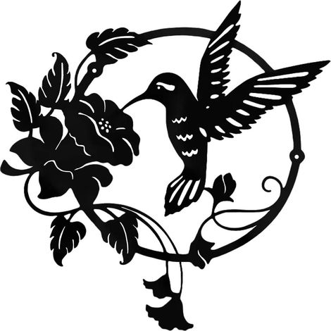 Décoration murale ronde en métal, silhouette d'oiseau, sculpture métallique pour salon, bureau, chambre d'hôtel, suspension murale artistique, stickers muraux décoratifs, ensemble de pièces en acier. (1/5)