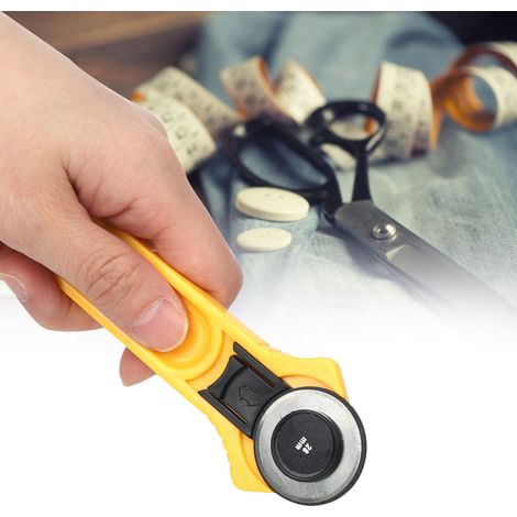 Cutter rotatif à rouleau, outil de coupe pour tissu, accessoire en métal, outil à main, 28 mm (1/5)
