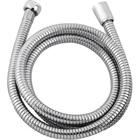 Brauseschlauch aus Edelstahl, 2 m, Chromfarbe – EDM