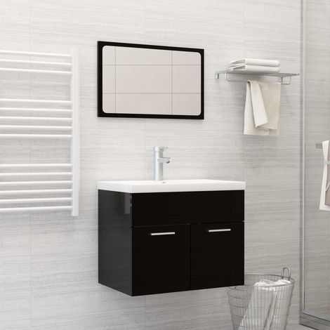 vidaXL Lavabo da Incasso con Rubinetto 61x39x18 cm in Ceramica Bianco (1/5)