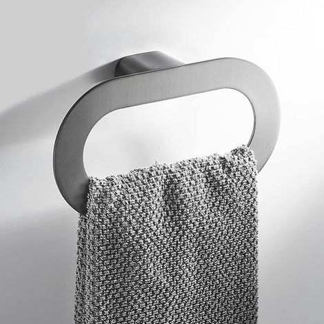 Wall-mounted towel rack for hand towels, made of zinc alloy, screw-on, bathroom and toilet decoration (1/3)