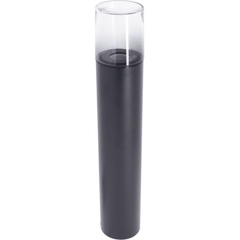 Xanlite – Borne d'extérieur filaire noire fumée IP44 – Culot E27, 40W max, acier, 50cm – BOFE40WNF (1/5)