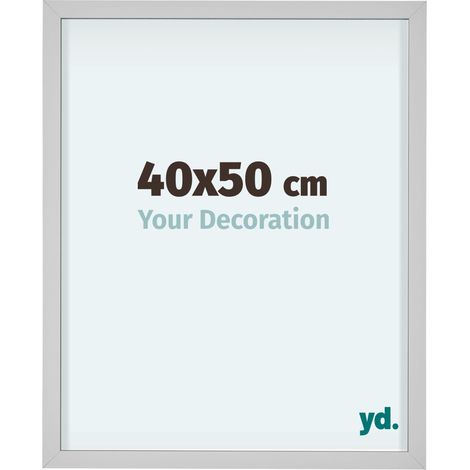 yd. - Cadre photo 40x50 - Blanc - Aluminium - Virginia (1/5)
