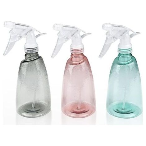 QORVA-3 Pièces Vaporisateur Vide 500 ml, Rechargeable Gâchette en Plastique Flacon Pulvérisateur, 2 Pulvérisation Modes Transparent Spray Bouteilles, pour Nettoyage, Plante, Cheveux, Jardin (1/5)