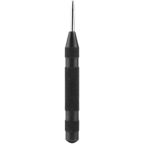 Localizador automático de centros, negro, herramienta automática para marcar abolladuras, herramienta para marcar ventanas, localizador automático de centros para agujeros en metal, vidrio y madera. (1/4)