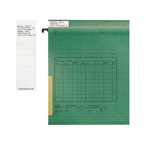 Leitz Beschriftungsschild ALPHA 24650001 weiß 100 St./Pack. (1/2)