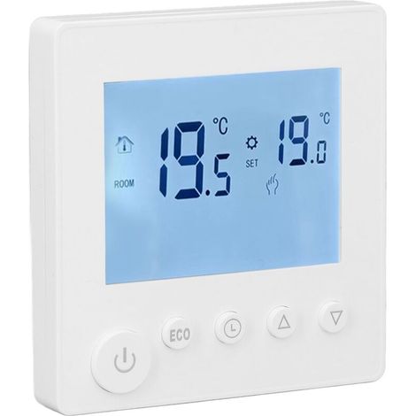 Vtizikl Écran LCD tactile pour thermostat eau chauffage 3 A 95-240 V hebdomadaire contrôleur température (1/4)