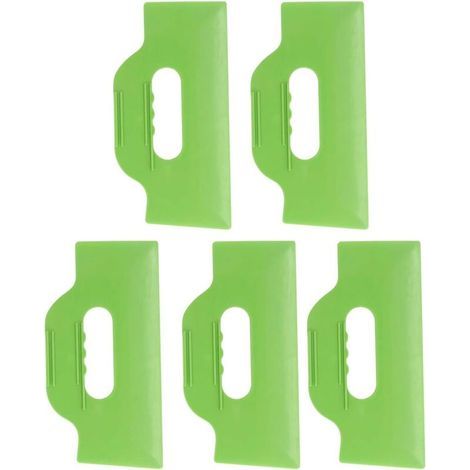 Ensemble de 5 grattoirs à mastic flexibles pour retirer le revêtement de papier peint. (1/4)