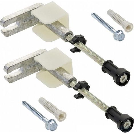 Kit de fixation murale Geberit Duofix – Montage en applique pour parois sèches – Raccordement mural orientable 360° – Matériaux zinc et acier