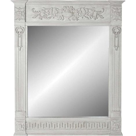 Miroir élégance bois gris Mango pour intérieur chic - Gris nuancé élégant et contemporain (1/5)