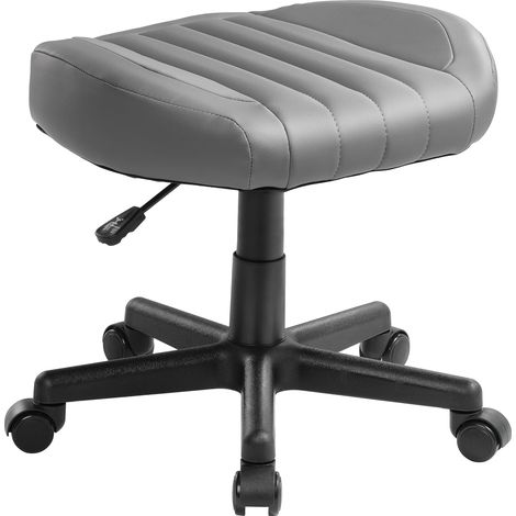 Eureka Ergonomic Siège de Bureau Grand Format, Tabouret d'Atelier Réglable en Hauteur avec Repose-Pieds, Chaise Pivotante Ergonomique avec Roulettes Robustes, Coussin XL 48x45 cm (1/5)