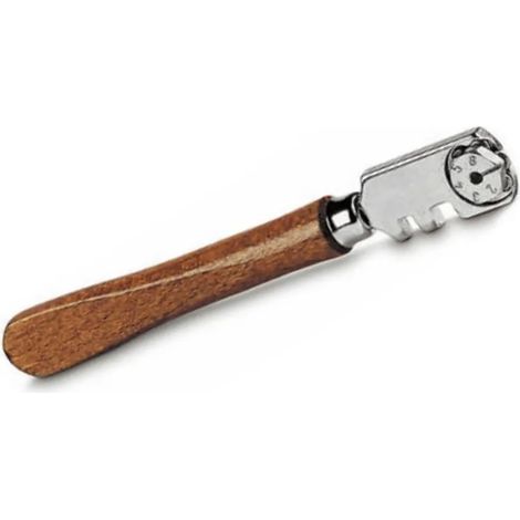 TAGLIAVETRO SILBERSCHNITT 6 ROTELLINE CON MANICO IN LEGNO