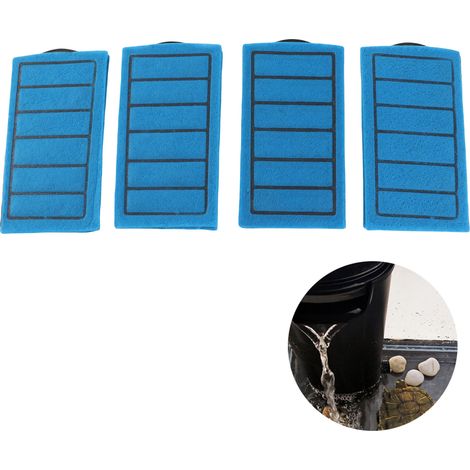 Filtres à Charbon Bleu pour Aquarium Tortue - Kit de 4 Pièces pour Système de Filtration - Remplacement Facile (1/5)