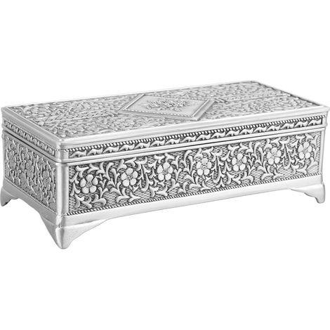 Coffret à Bijoux Rectangulaire Vintage Style Européen, Boîte de Rangement pour Bagues, Boucles d'Oreilles et Bijoux, Écrin Élégant et Innovant (1/5)