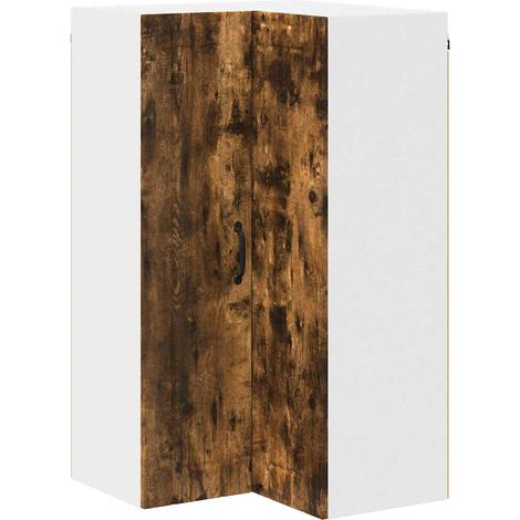 Meubles de Rangement,Armoire de cuisine avec étagère Chêne fumé 57 x 57 x 100 cm CFW376698 (1/5)