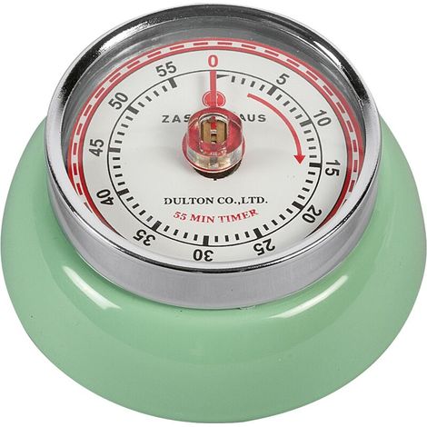 Minuteur aimanté Vert Pâle design contemporain (1/2)