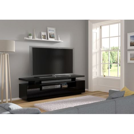 Mobile TV EVA 180 cm nero lucido