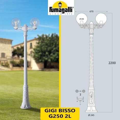 GIGI BISSO/G250 2L BIANCO TRASP LED 8,5W CCT 2700-6500