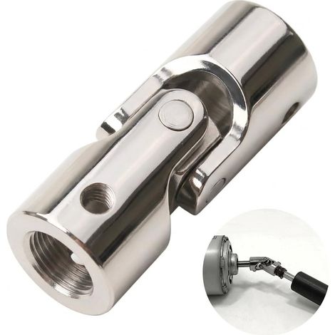 Joint de Cardan Femelle Volet Roulant Rotule D'articulation F781E ø 12 mm M5 Femelle Acier Nickelé Compatible avec Manivelle et Sortie de Caisson pour Réparation Volet Manuel (1/5)