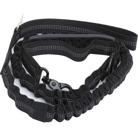Laisse pour chien multifonctionnelle, solide et durable, avec système de traction et de renforcement, sans boucle.