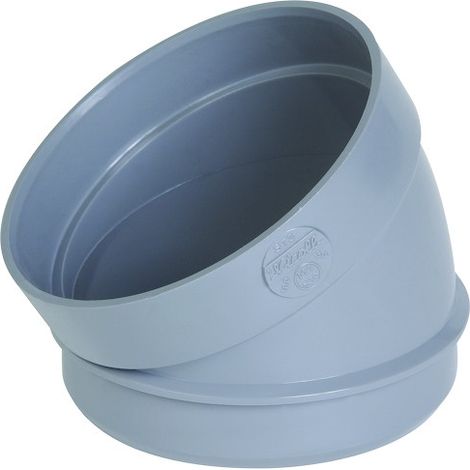 Nicoll – Coude 30° PVC évacuation mâle-femelle Ø100 – Raccord évacuation pour espaces confinés – Classement feu NF-M1 – Évite les impuretés (1/5)