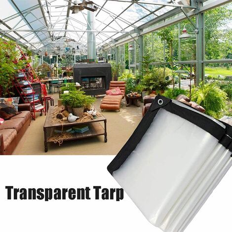 Filiyano-Lot de 2 films transparents de protection contre la pluie et le gel pour les plantes (1/5)
