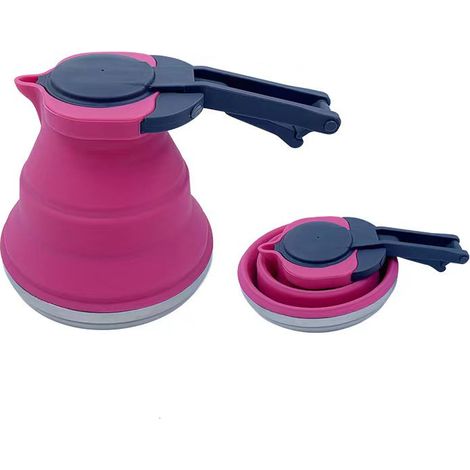 Bouilloire pliable en silicone avec base en acier inoxydable, 1,5 L (1/5)