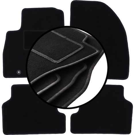 Satz Velours-Fußmatten für: Ford Focus MK2 Kombi, Limousine, Schrägheck (2004-2011)