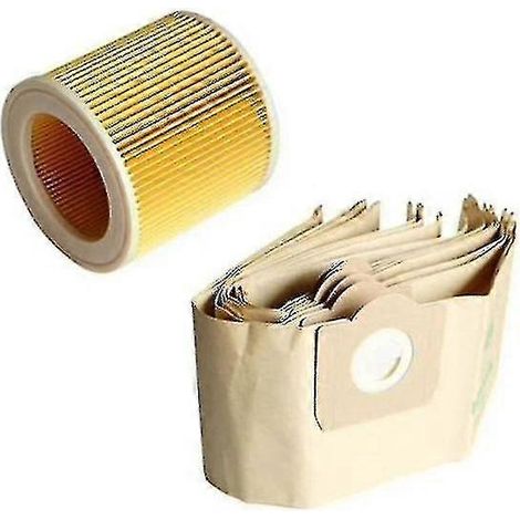 5 sacs à poussière et 1 filtre pour aspirateur Karcher WD3 [db] (1/5)