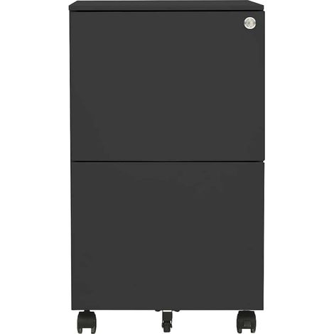 Maison Exclusive - Armario archivador acero gris antracita 39x45x (1/5)