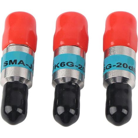 Atténuateur coaxial SMA-JK (mâle vers femelle) 2W 6GHz 50Ω 1-30dB (20dB) (1/4)