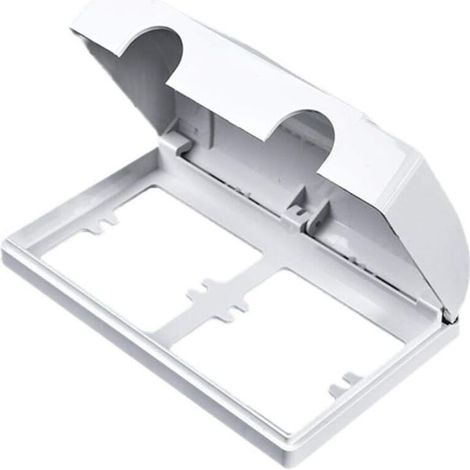 (86×86mm)Double Prise électrique Prise Couvercle de la Prise de la Prise de sécurité sûre Prise Double Prise Protecteur Couvre bébé boîte de sécurité Enfant