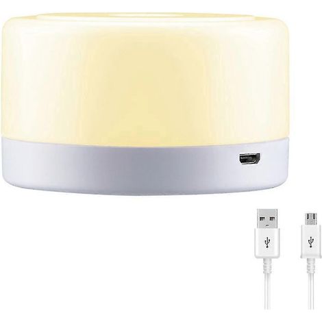 Veilleuse Mini Lampe Tactile Rechargeable USB Lampe de Chambre Cadeau (1/5)