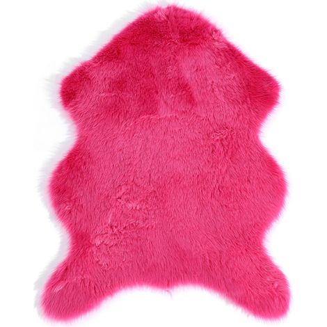 Couverture Douce En Peluche - Tapis De Canapé Et Fauteuil - Pour Chambre Salon Décoration Intérieure - Rouge Rose - 1 Pièce (1/5)