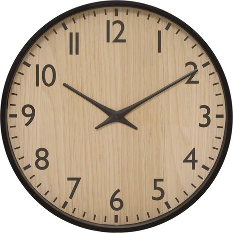 Horloge Murale Effet Bois "Rory" 51cm Naturel (1/5)