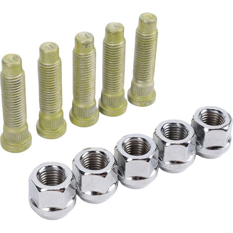 Kit de boulons de goujon de roue de remplacement pour Vauxhall 9595179 M12 X 1.5, boulons de roue en acier pour voiture (1/5)