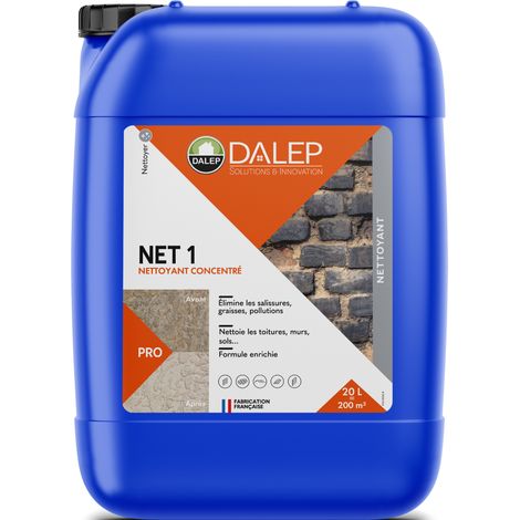 Dalep – Nettoyant concentré dégraissant 20L – Formule alcaline pour surfaces extérieures – Action rapide en 20 minutes – Élimine graisses et salissures tenaces