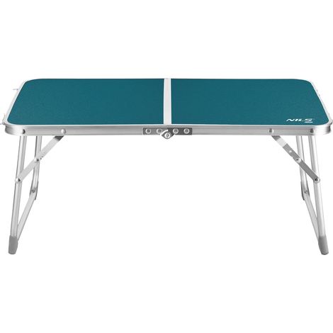 Klappbarer Campingtisch, niedrige Höhe, blau