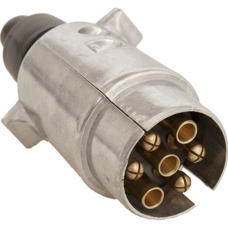 HP Autozubehör 28430 Anhänger Stecker [Steckdose 7polig - Stecker 7polig] Aluminium