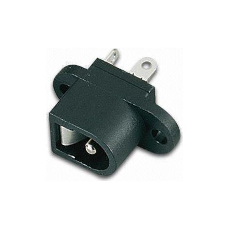 Conector DC 2.1/5.5 para carcasa atornillable