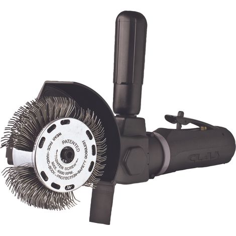 Clas – Brosseuse multi-service pneumatique légère – Vitesse 3.500tr/min – Longueur 280mm – Pression 6.2bar – Raccord 1/4" (1/4)