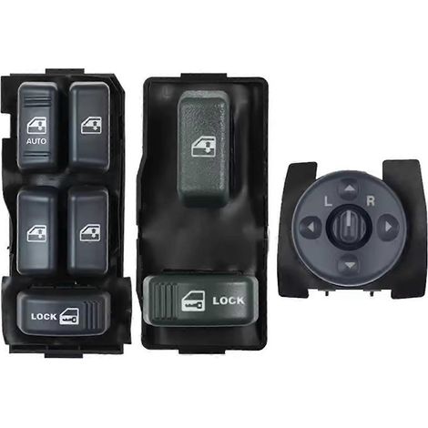 Power Window Switch Mirror Switch for Chevrolet Blazer Suburban-Black-