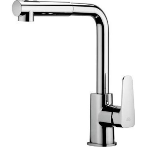 Miscelatore monocomando lavello con doccia estraibile linea sly