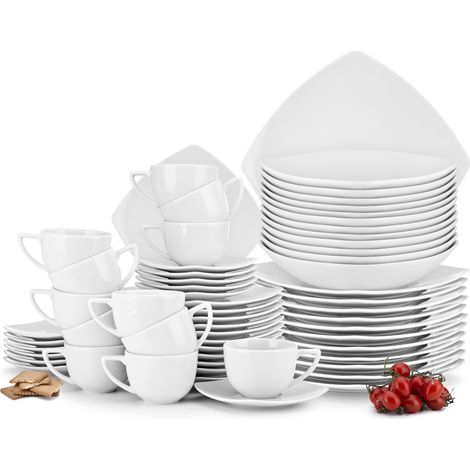 KONSIMO CARLINA Tafelservice Kaffeeservice 12Pers 60-tlg, weiß (1/5)